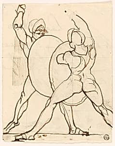 Combat of Two Greeks by Henry Fuseli