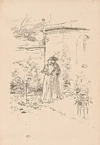Confidences in the Garden by James McNeill Whistler