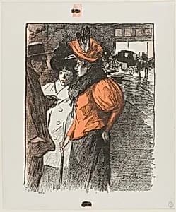 Conversation by Théophile-Alexandre Pierre Steinlen
