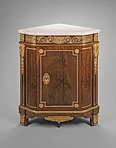Corner Cabinet by Jean Henri Riesener