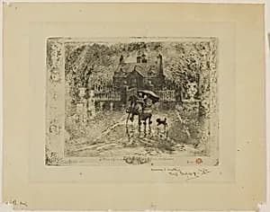 Country Neighbors by Félix Hilaire Buhot