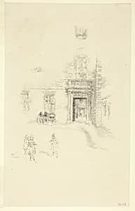 Courtyard, Chelsea Hospital by James McNeill Whistler