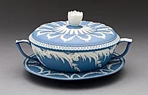 Covered Dish and Plate by Wedgwood Manufactory