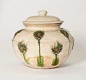 Covered Jar with Medallions by Unknown