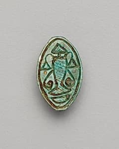 Cowroid Amulet by Ancient Egyptian