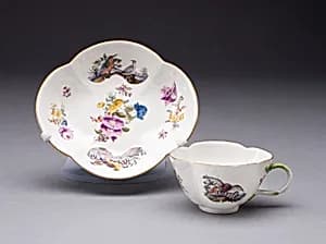 Cup and Saucer by Meissen Porcelain Manufactory