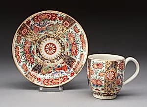 Cup and Saucer by Worcester Porcelain Factory