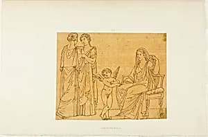 Cupid and Three Women by John Flaxman