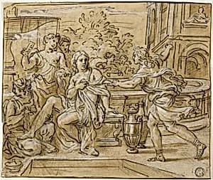 David and Bathsheba by Giuseppe Passeri