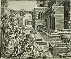 David and Bathsheba by Hans Brosamer