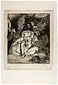 Dead Christ with Angels by Édouard Manet