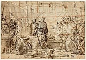 Death of Seneca by Mathieu Ignace van Brée