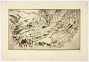 Delphi, from the Stadium by Joseph Pennell