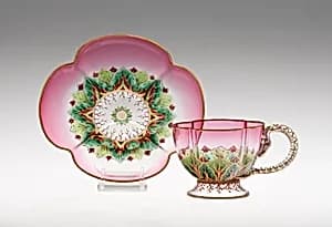 Demitasse Cup and Saucer by J. & L. Lobmeyr