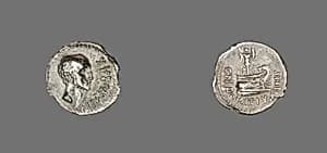 Denarius (Coin) Portraying Ahenobarbus by Ancient Roman