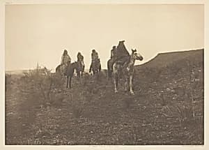 Desert Rovers - Apache by Edward S. Curtis