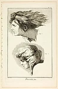 Design: Heads, from Encyclopédie by Benoît-Louis Prévost