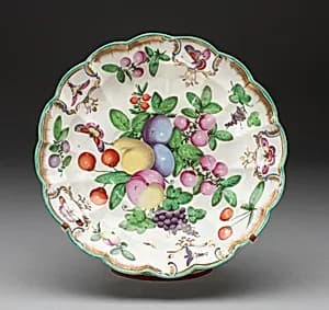 Dish by Worcester Porcelain Factory