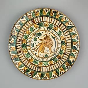 Dish with Rampant Lion by Unknown