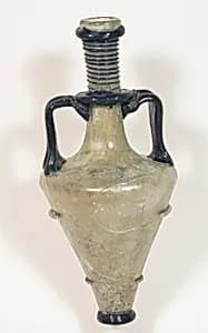 Double-Handled Flask by Ancient Roman
