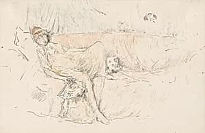Draped Figure, Reclining by James McNeill Whistler