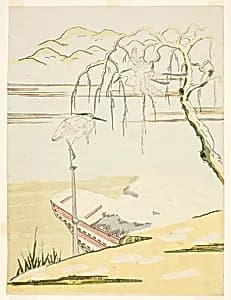 Egrets in the Snow by Suzuki Harunobu