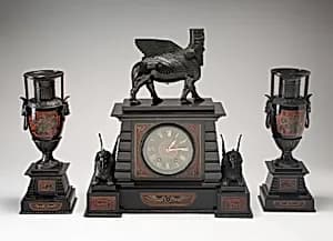 Egyptian Revival Clock by Brocot Brocot