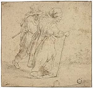 Elderly Peasant Couple by Rembrandt van Rijn