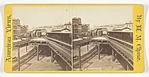 Elevated R.R. Bowery, N.Y. by William Moody Chase