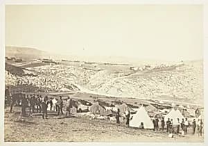 Encampment of Horse Artillery by Roger Fenton