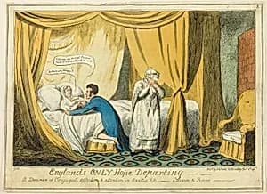 England's Only Hope Departing by George Cruikshank