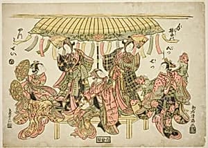 Entertainers by Torii Kiyomitsu I