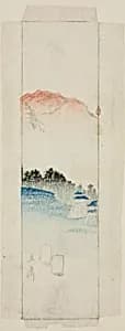 Envelope with landscape by Utagawa Hiroshige