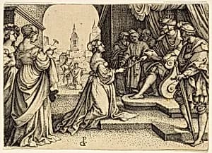 Esther before Ahasuerus by Georg Pencz
