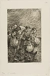 Evacuees by Théophile-Alexandre Pierre Steinlen