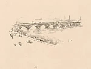 Evening, Little Waterloo Bridge by James McNeill Whistler