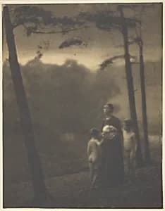 Evening—Mother and Boys by Clarence H. White