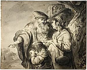 Expulsion of Hagar by Govaert Flinck