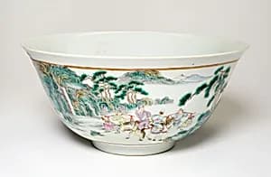 Famile-Rose Bowl by Unknown