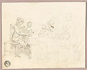 Family at a Table by George Morland