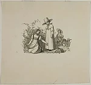 Family with Picnic Baskets