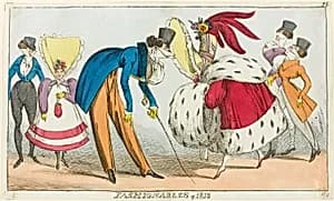 Fashionables of 1818 by George Cruikshank
