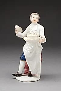 Figure of a Cook by Meissen Porcelain Manufactory