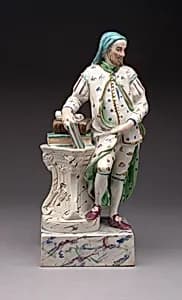 Figure of Geoffrey Chaucer by Staffordshire Potteries