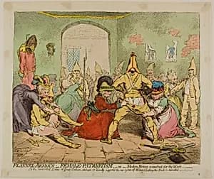 Flannel Armour; Female Patriotism by James Gillray