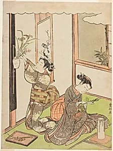 Flower Arranging by Kitao Shigemasa