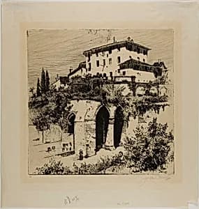 Fonte Nuova, Siena by Joseph Pennell