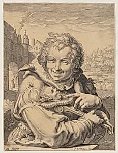 Fool Holding a Staff by Jan Saenredam