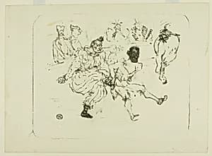 Footit and Chocolat by Henri de Toulouse-Lautrec