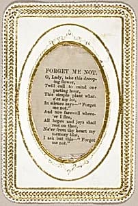 Forget Me Not (valentine)